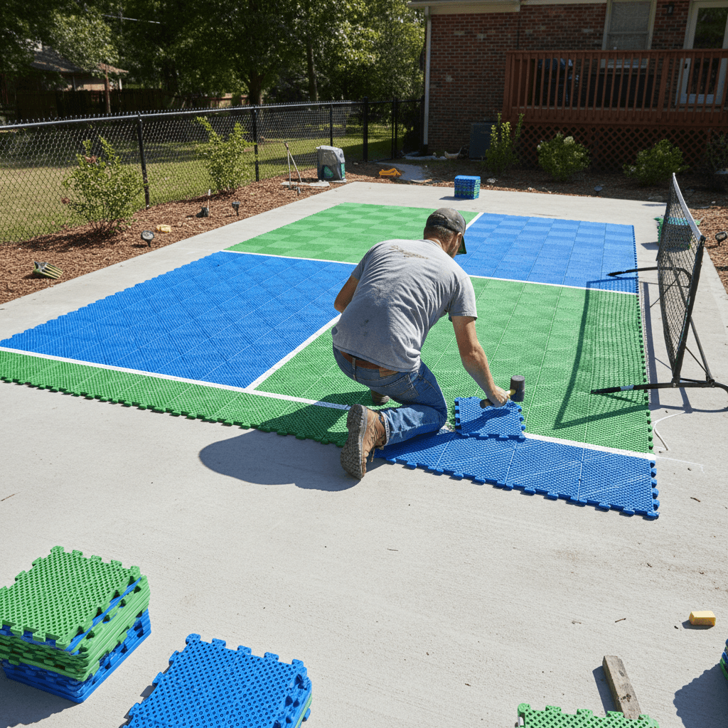 Modular Sports Court Installation